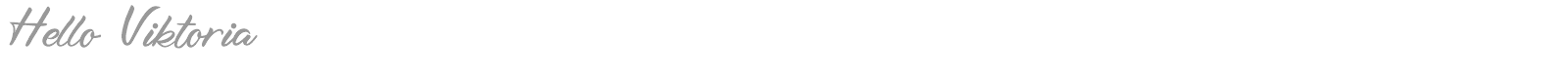 Hello Viktoria font preview